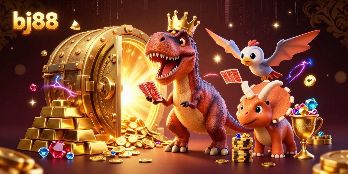 Experience the thrilling world of bj88 with festive characters and dazzling casino treasures.