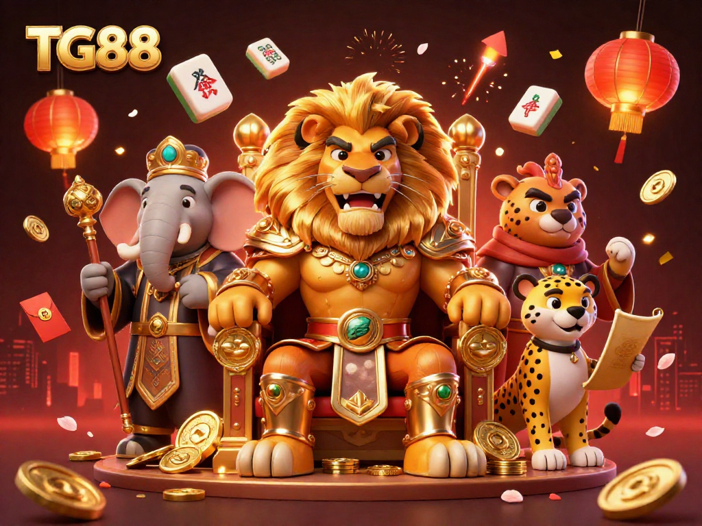 Engage with TG88’s vibrant world of cockfighting, featuring dynamic characters and casino elements.