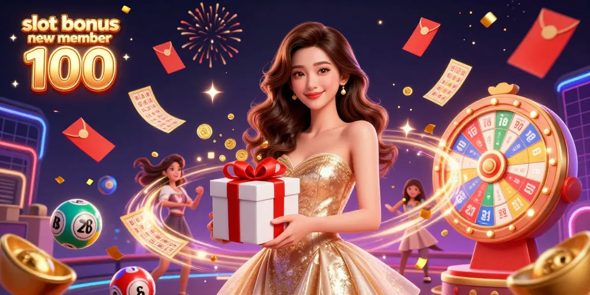 Activate your winnings with the slot bonus new member 100 offer, featuring festive visuals and casino excitement.
