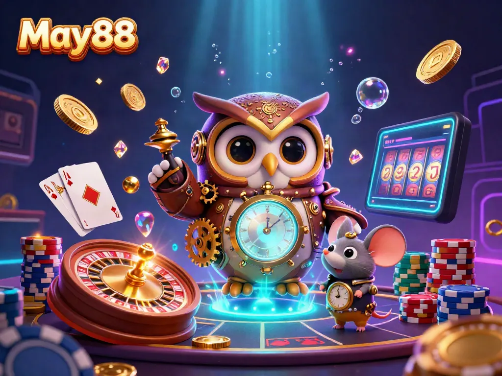 Experience winning thrills at May88 with vibrant casino action in a steampunk wonderland.