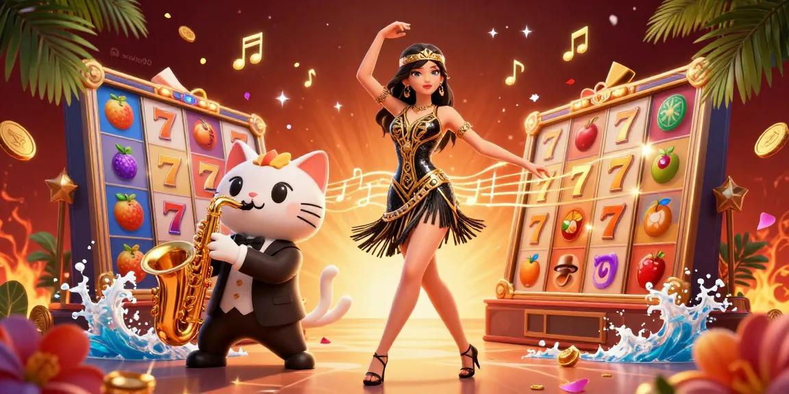 Engage with nohu90's thrilling jackpot experience featuring colorful slot reels and lively characters.