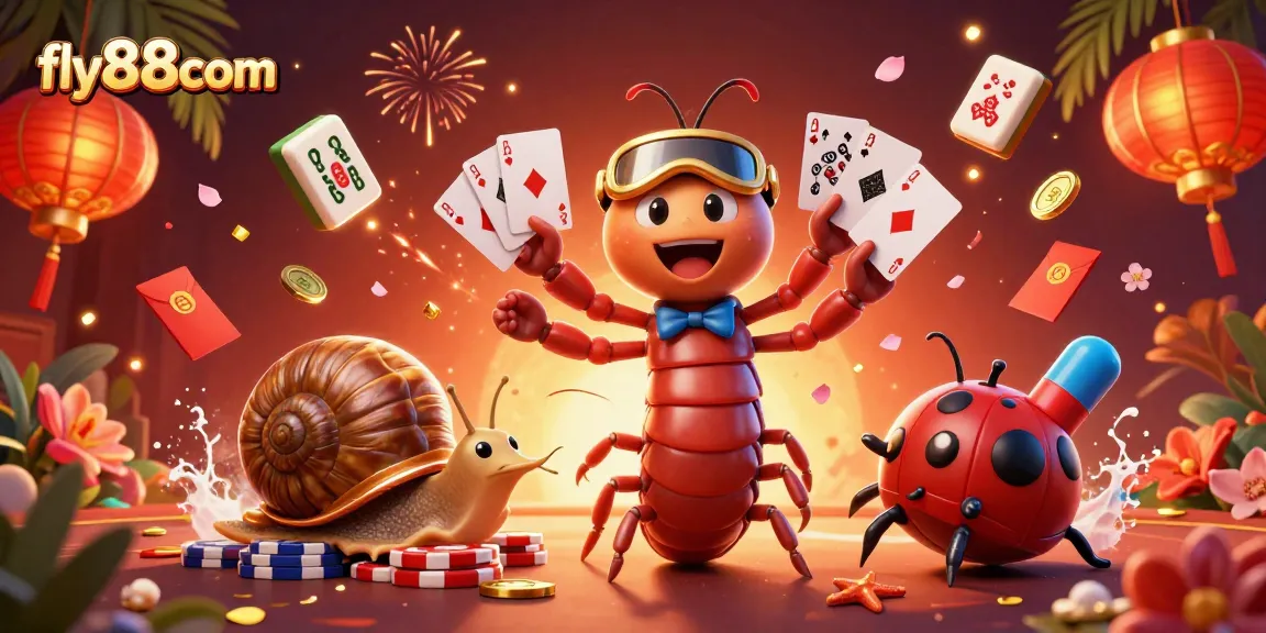 Engage with fly88com's thrilling casino experience with this captivating 3D illustration.