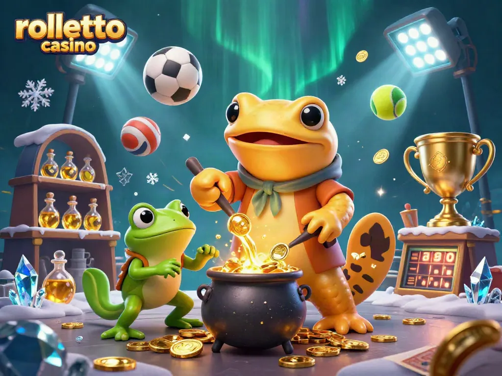 Experience rolletto casino's thrilling action with a golden alchemist and dynamic sports elements.