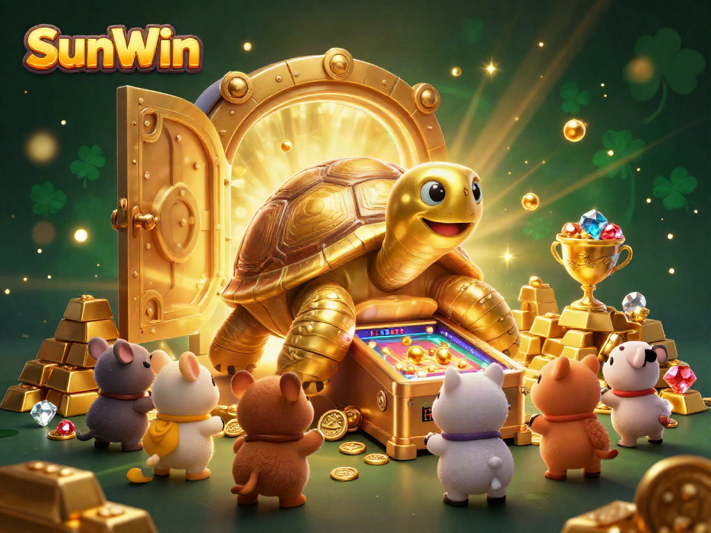 Experience the excitement of SunWin with a vibrant illustration of gaming action and adventure.