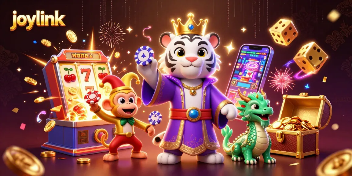 Experience the excitement of joylink with vibrant casino characters and dynamic gaming elements.