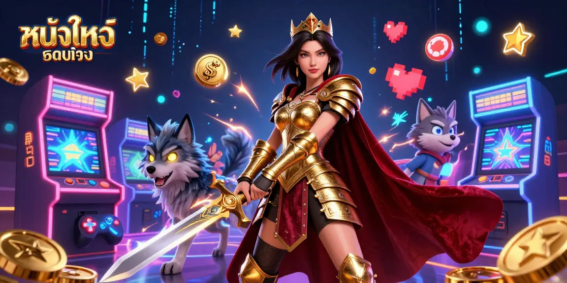 Experience thrilling หนังใหม่ชนโรง gameplay surrounded by colorful arcade elements.