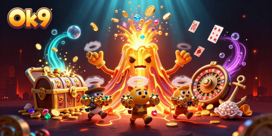 Experience the excitement of gambling with Ok9's vibrant casino adventure of treasure and triumph.