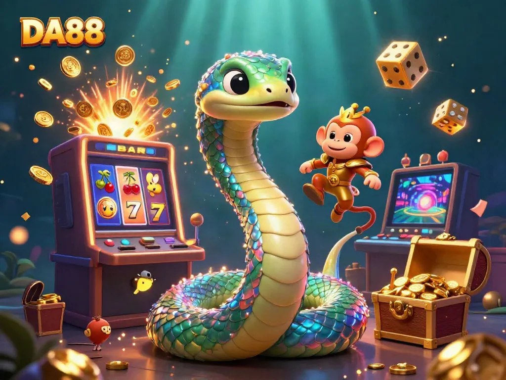 Experience the thrill of DA88 with stunning visuals of jackpot dreams and vibrant casino action.