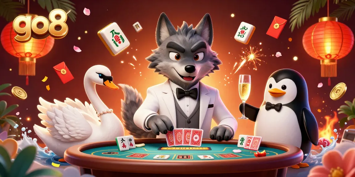 Engage with go8’s dynamic baccarat experience featuring vibrant characters and festive elements.