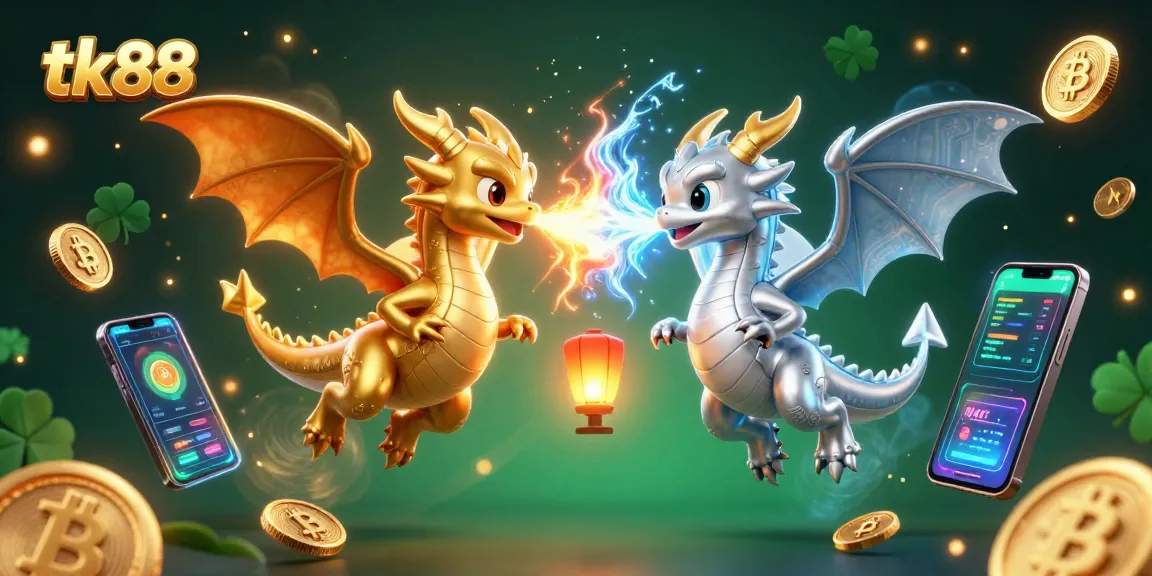 Experience thrilling gameplay with tk88 as twin dragons and crypto elements come alive.