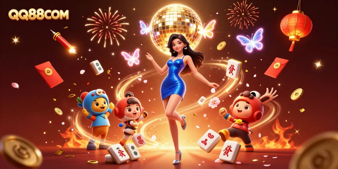 Experience the thrill of QQ88COM with vibrant visuals capturing dynamic casino energy and winning moments.