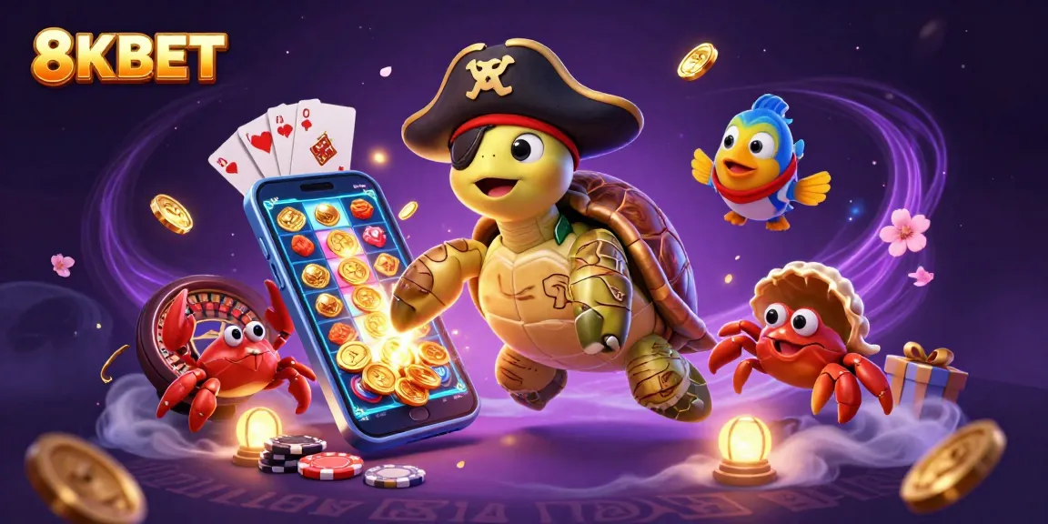 Spin to win with 8KBET's colorful slot games featuring dynamic 3D cartoon characters.