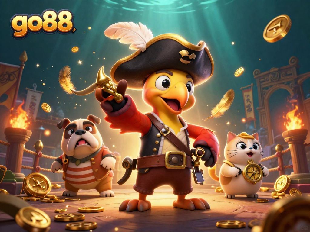 Experience thrilling moments playing go88 with vibrant characters in a dynamic casino adventure.