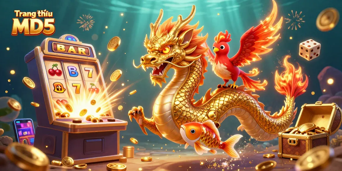 Engage in thrilling gameplay at Trang chủ Tài Xỉu MD5 with vibrant characters and dynamic casino elements.