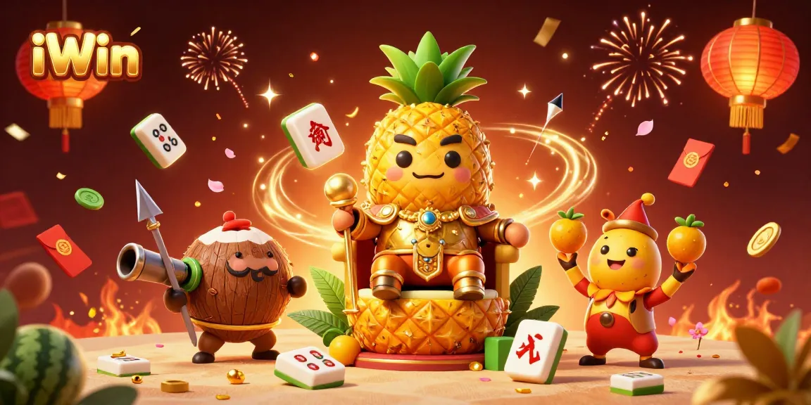 Experience the excitement of iWin games with vibrant casino characters and magical elements.