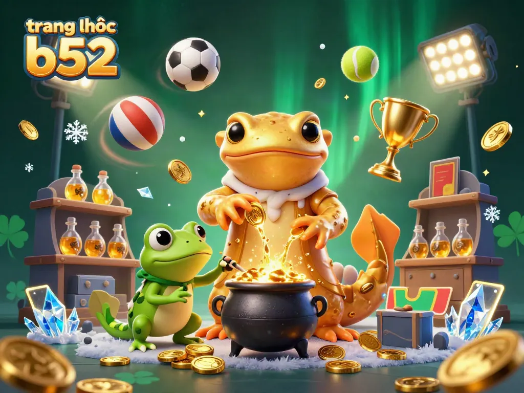 Engage in online gaming action at trang chủ b52 with golden salamander alchemist and sports elements.