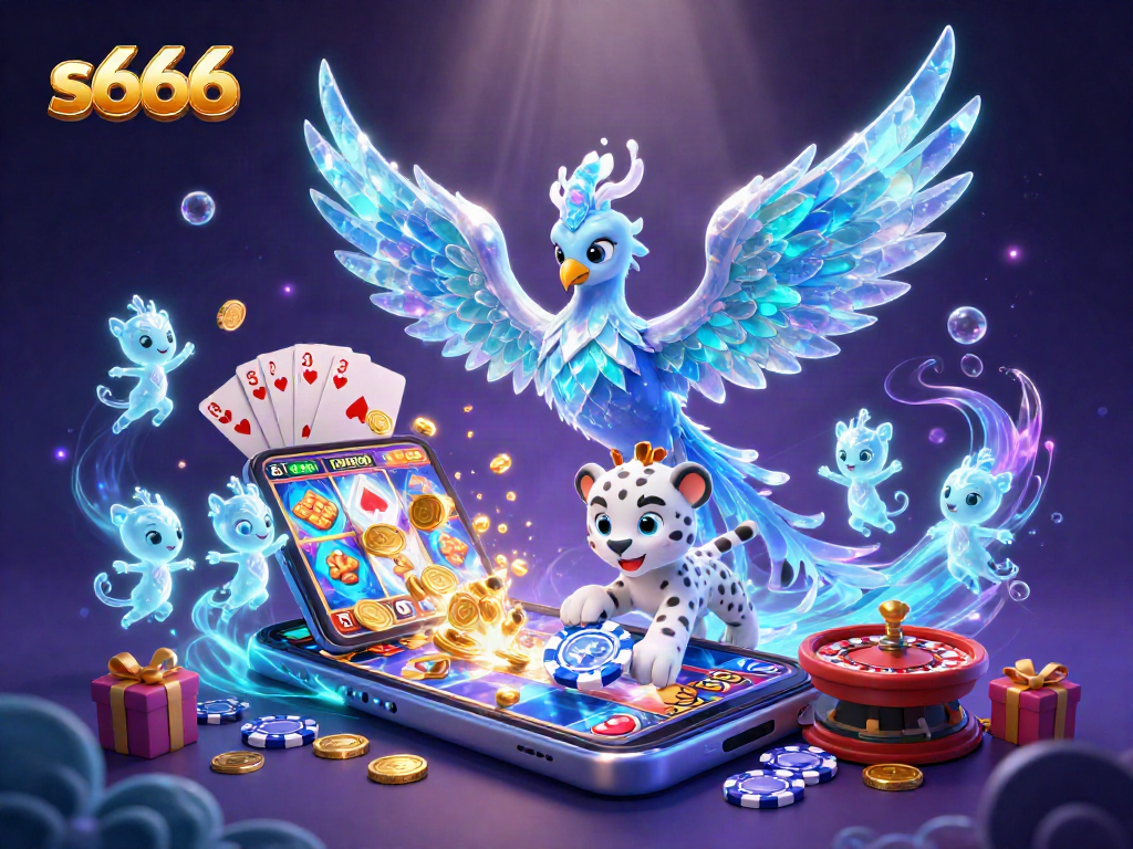 Experience the thrill of s666 casino gaming with engaging characters and vibrant slot elements.