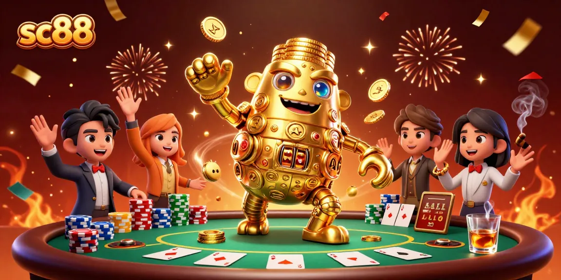Experience thrilling poker action at sc88 with vibrant golem and poker elements.