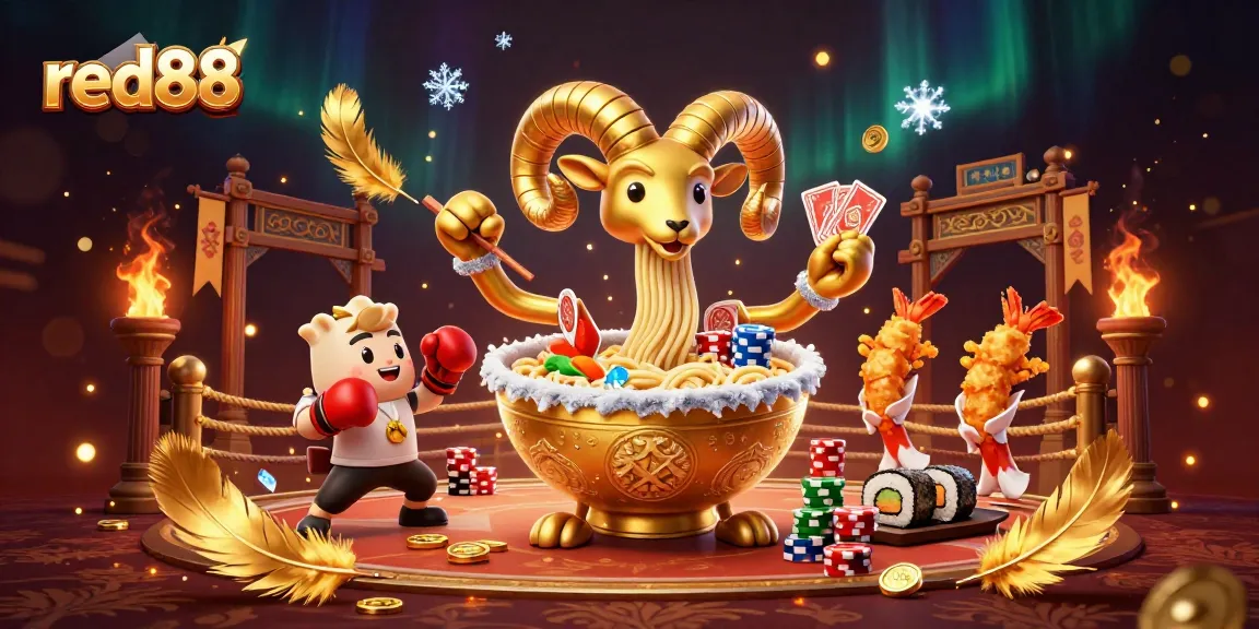 Experience the excitement at red88 with animated characters in an electrifying casino scene.