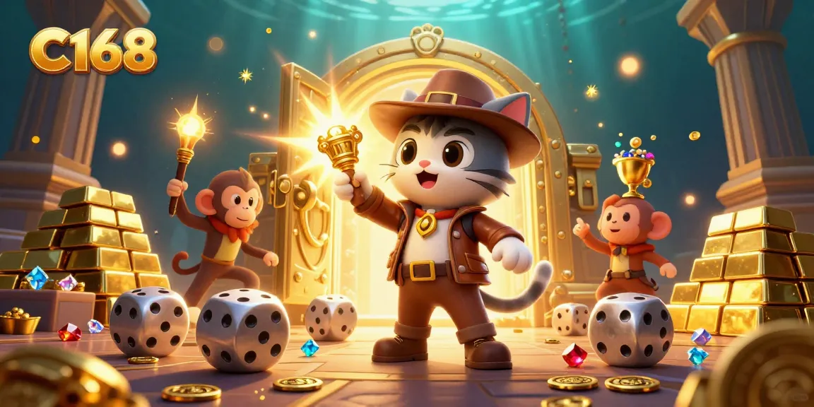 Experience thrilling wins at C168, featuring a lively casino treasure adventure.