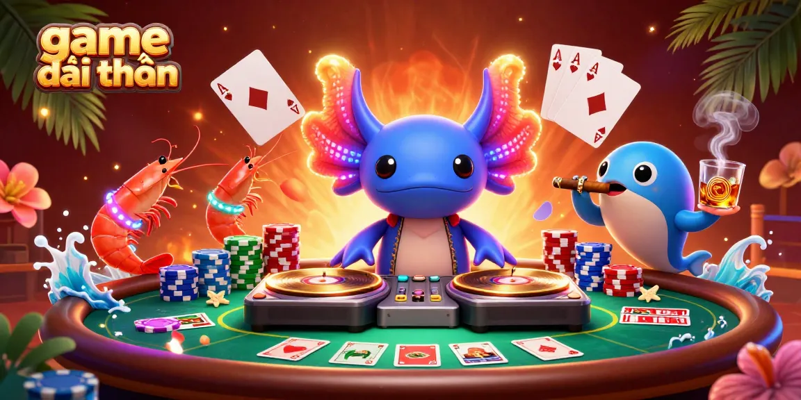 Dive into the thrilling world of game đổi thưởng with vibrant characters at a lively poker table.