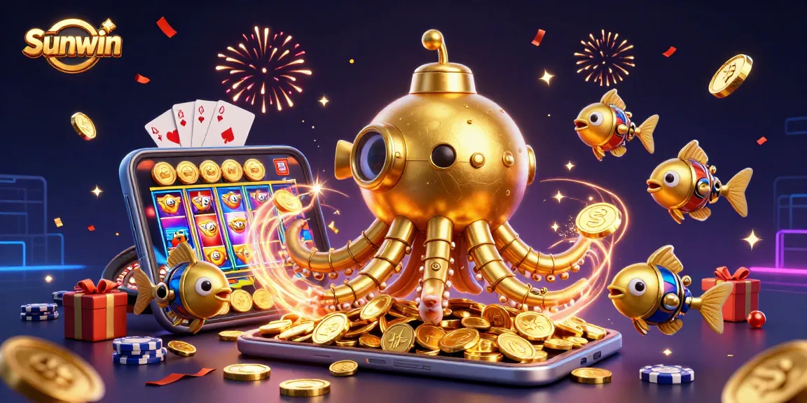 Experience thrilling wins at Sunwin with immersive slot games and vibrant casino scenes.