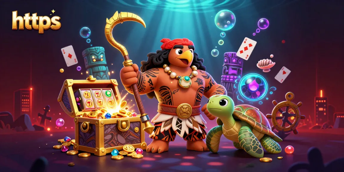 Spin the reels at https while enjoying a vibrant underwater world with Polynesian characters and treasures.