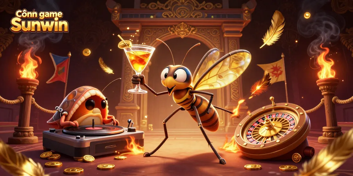 Cổng game Sunwin offers exciting casino action with a unique frozen mosquito mascot and trilobite DJ.
