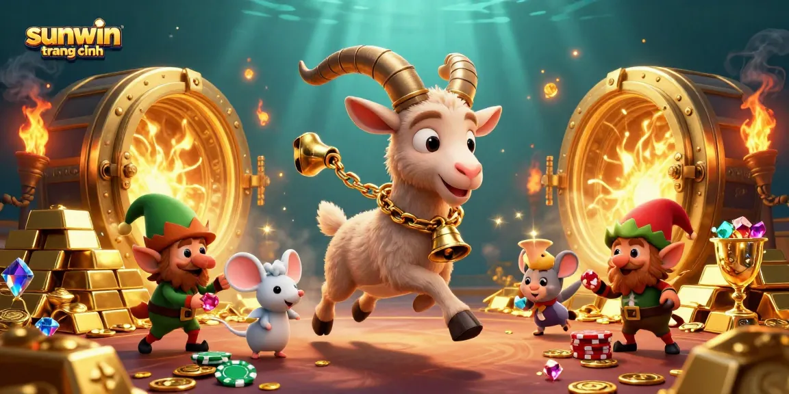 Experience the thrill of sunwin trang chính with a lively 3D casino scene packed with action and treasure.