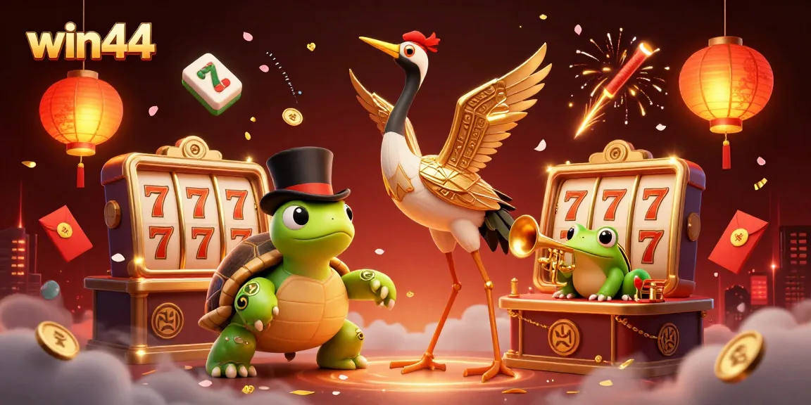 Engage with win44's vibrant casino experience featuring dynamic characters and exciting game elements.
