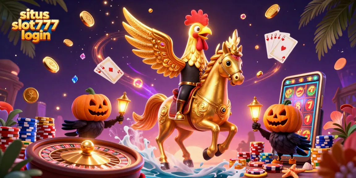 Engage in thrilling gameplay with situs slot777 login, featuring vibrant casino visuals and dynamic characters.