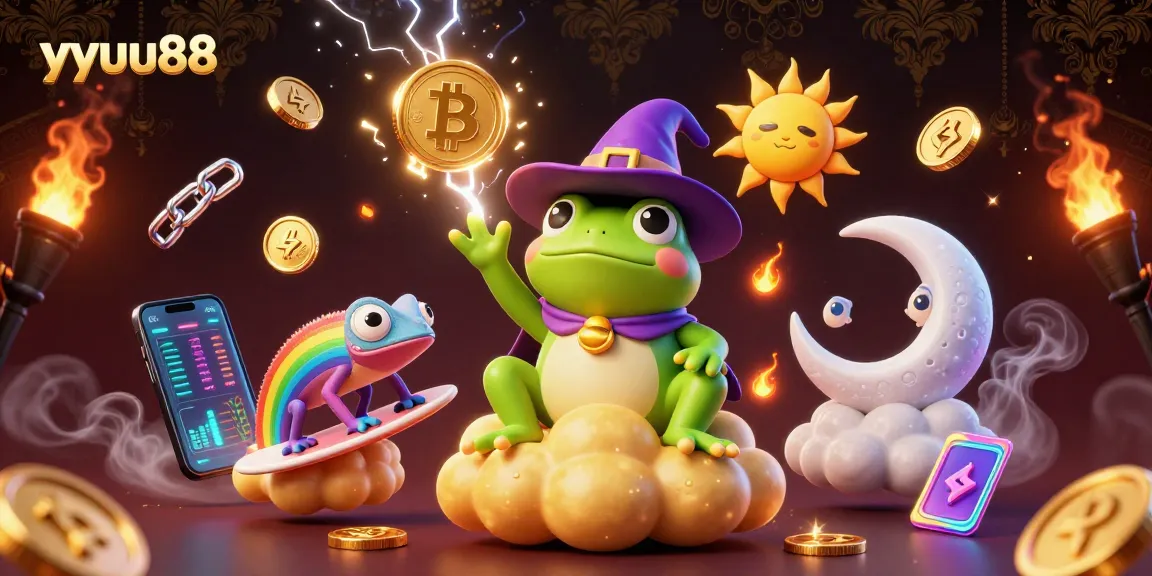 Experience the thrill of yyuu88 with a storm of golden coins and vibrant gaming elements.