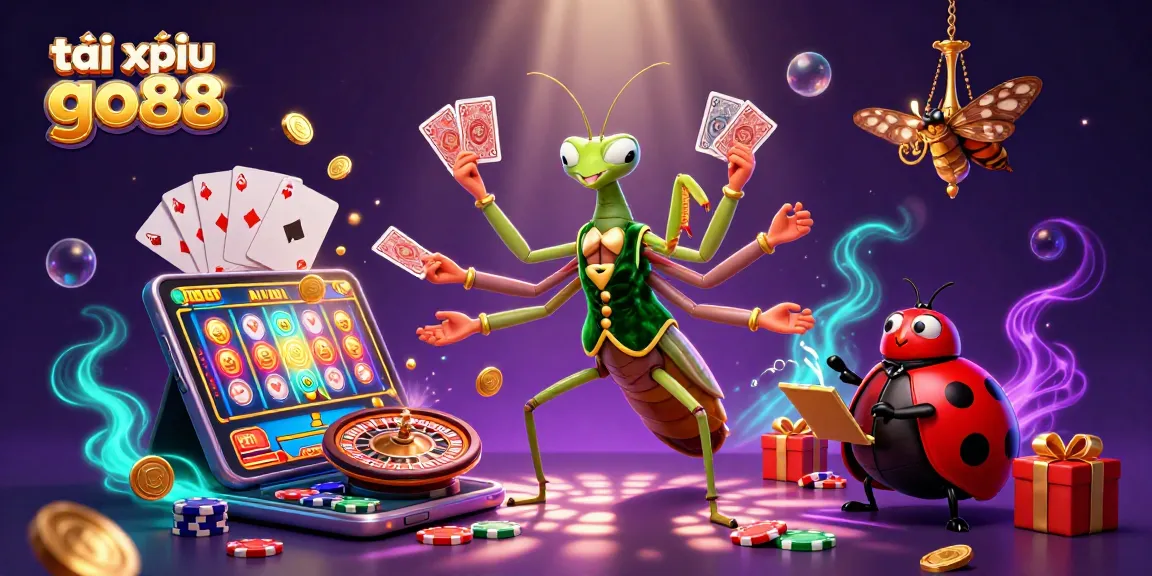 Experience the thrill of tài xỉu go88 with dynamic casino elements and vibrant characters.