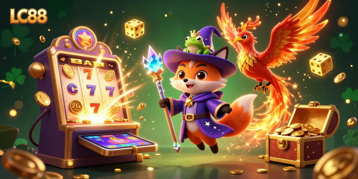Play slots and win big at LC88 with our enchanting casino experience filled with vibrant elements.