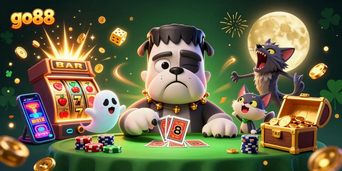 Experience thrilling action with go88's lively 3D casino characters and vibrant cosmic backdrop.