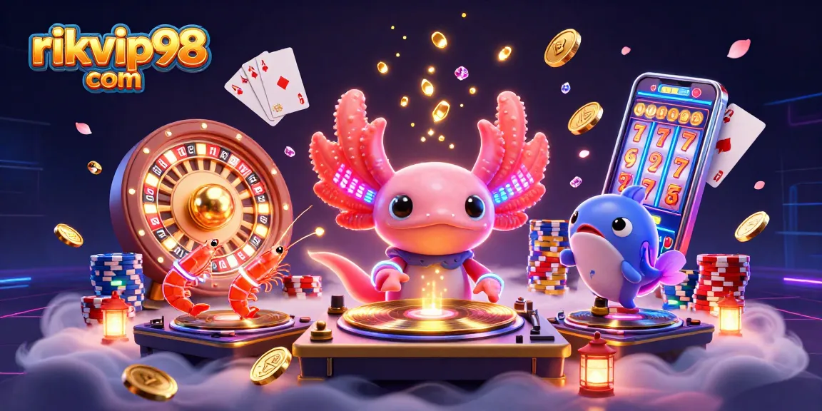 Experience thrilling gameplay with rikvip98 com featuring lively characters, casino elements, and colorful animations.