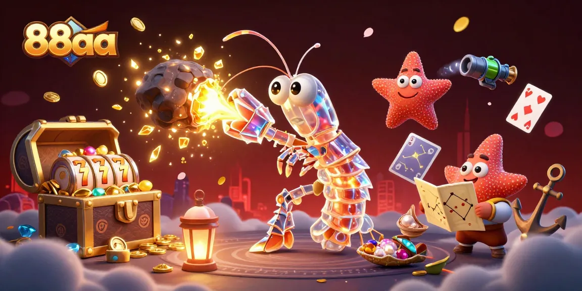 Engage with 88aa's enticing adventure of galactic samurai and treasure in a vibrant underwater casino scene.